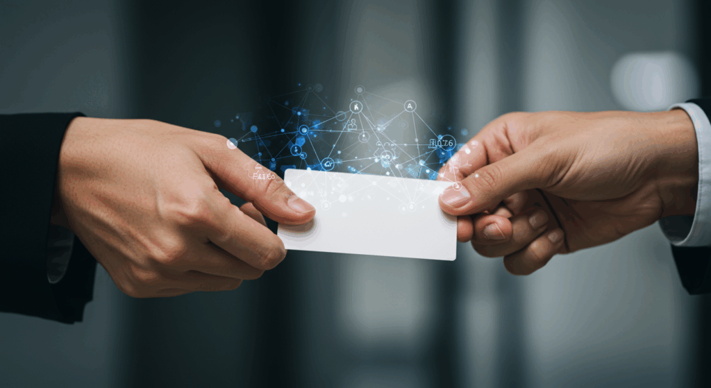 営業での名刺交換、ただ渡すだけで終わらせない！成果に繋げるマナーと活用術に関する画像